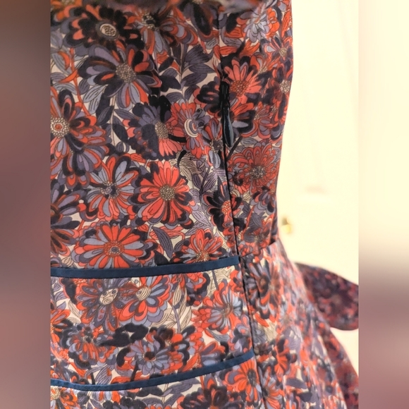 Liberty of London Floral Short Sleeved Dress US 8 - Picture 6 of 10